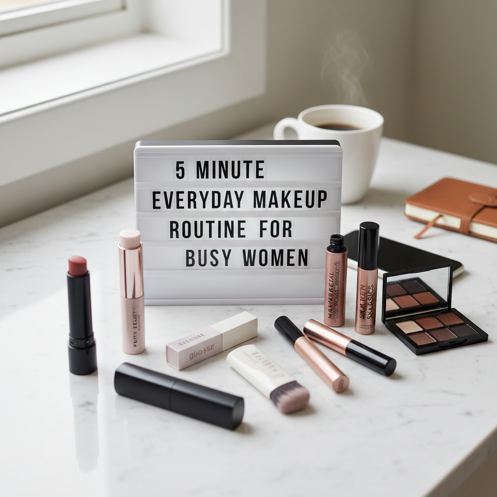 5-Minute Everyday Makeup Routine for Busy Women