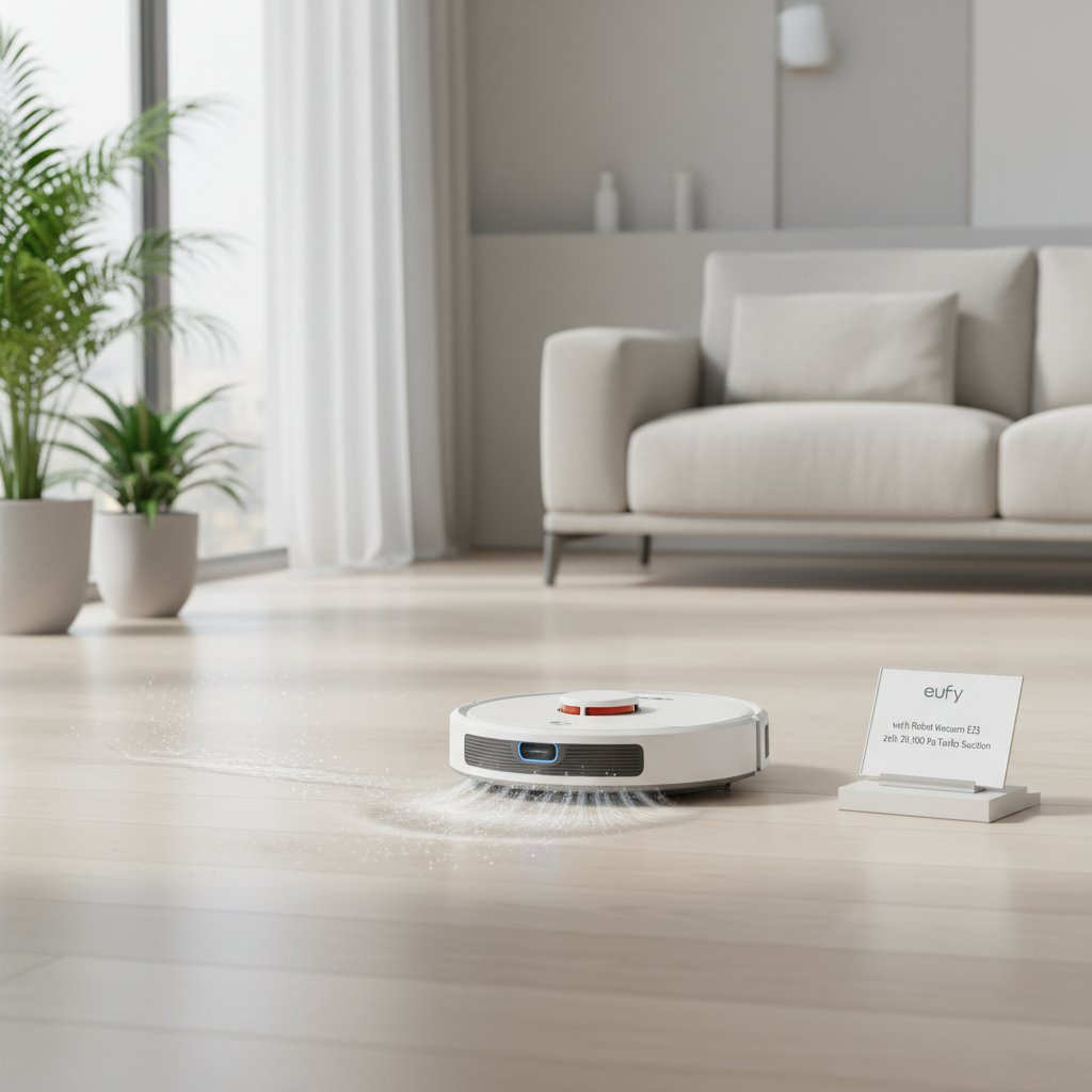 Amazon - Unrivaled Cleanliness: Introducing the eufy Robot Vacuum E25 with HydroJet and 20,000 Pa Turbo Suction