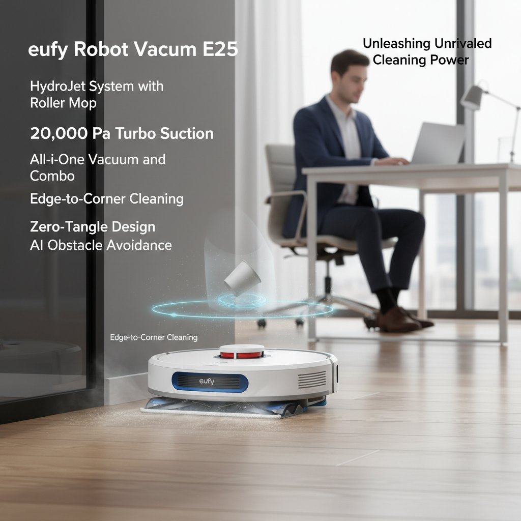 Unleashing Unrivaled Cleaning Power: 20,000 Pa Turbo Suction & HydroJet System