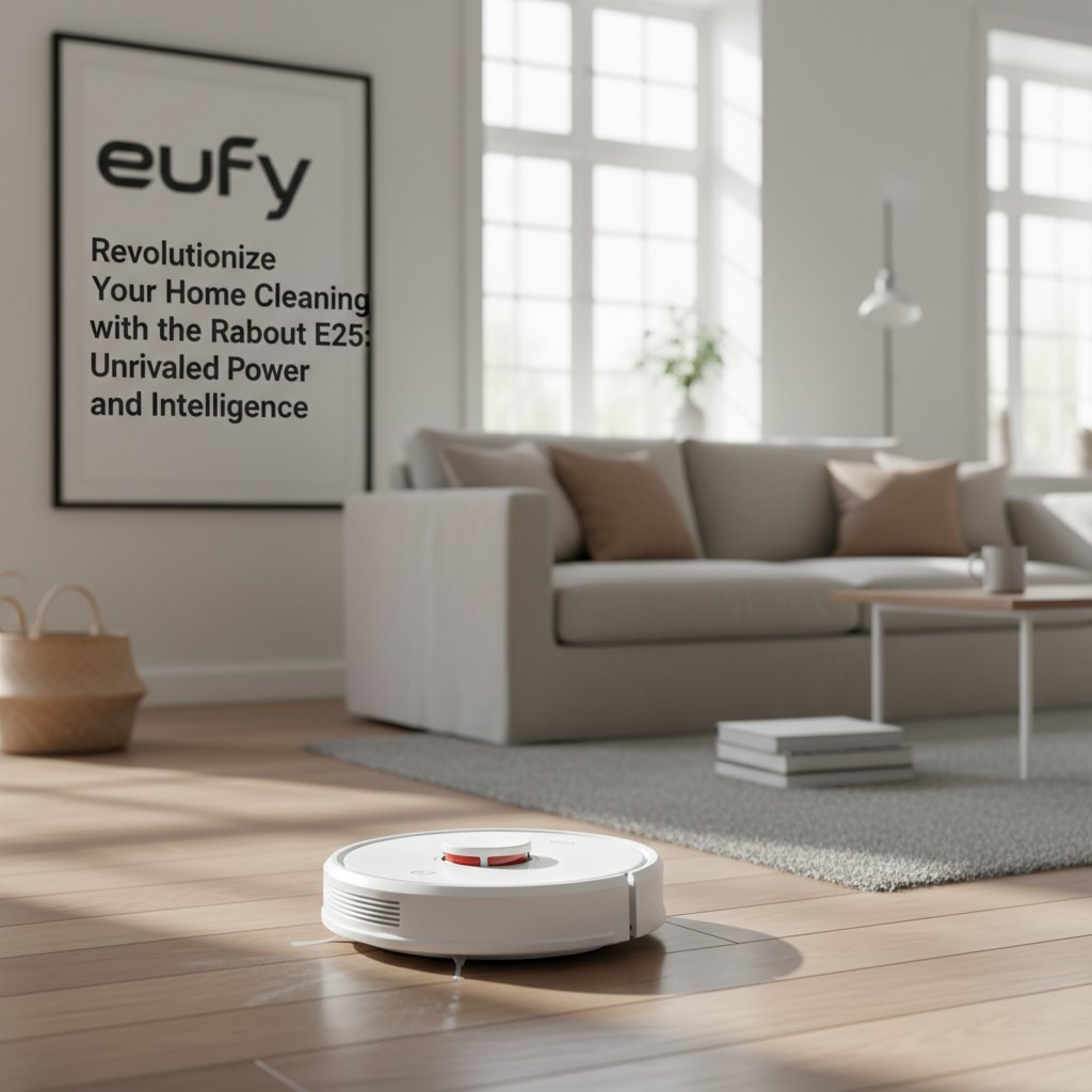 eufy - Revolutionize Your Home Cleaning with the eufy Robot Vacuum E25: Unrivaled Power and Intelligence