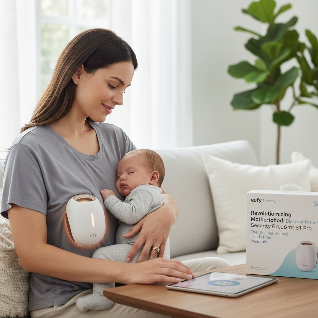 eufy Security - Revolutionizing Motherhood: Discover the eufy Security Breast Pump S1 Pro, The Ultimate Heated, Hands-Free Wearable