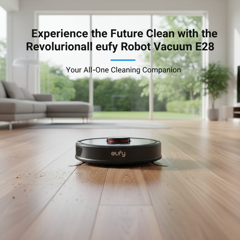 eufy - Experience the Future of Clean with the Revolutionary eufy Robot Vacuum E28: Your All-in-One Cleaning Companion