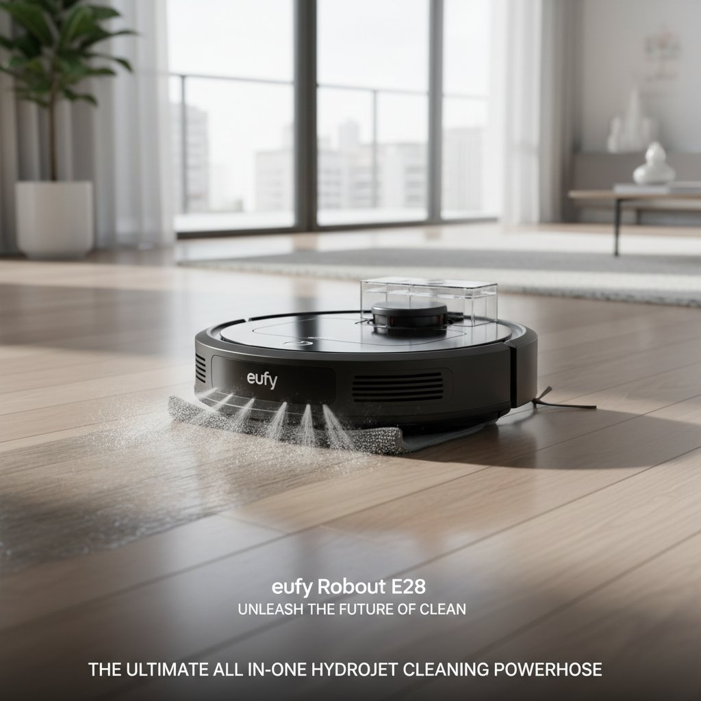 Unleash the Future of Clean: eufy Robot Vacuum E28 – The Ultimate All-in-One HydroJet Cleaning Powerhouse
