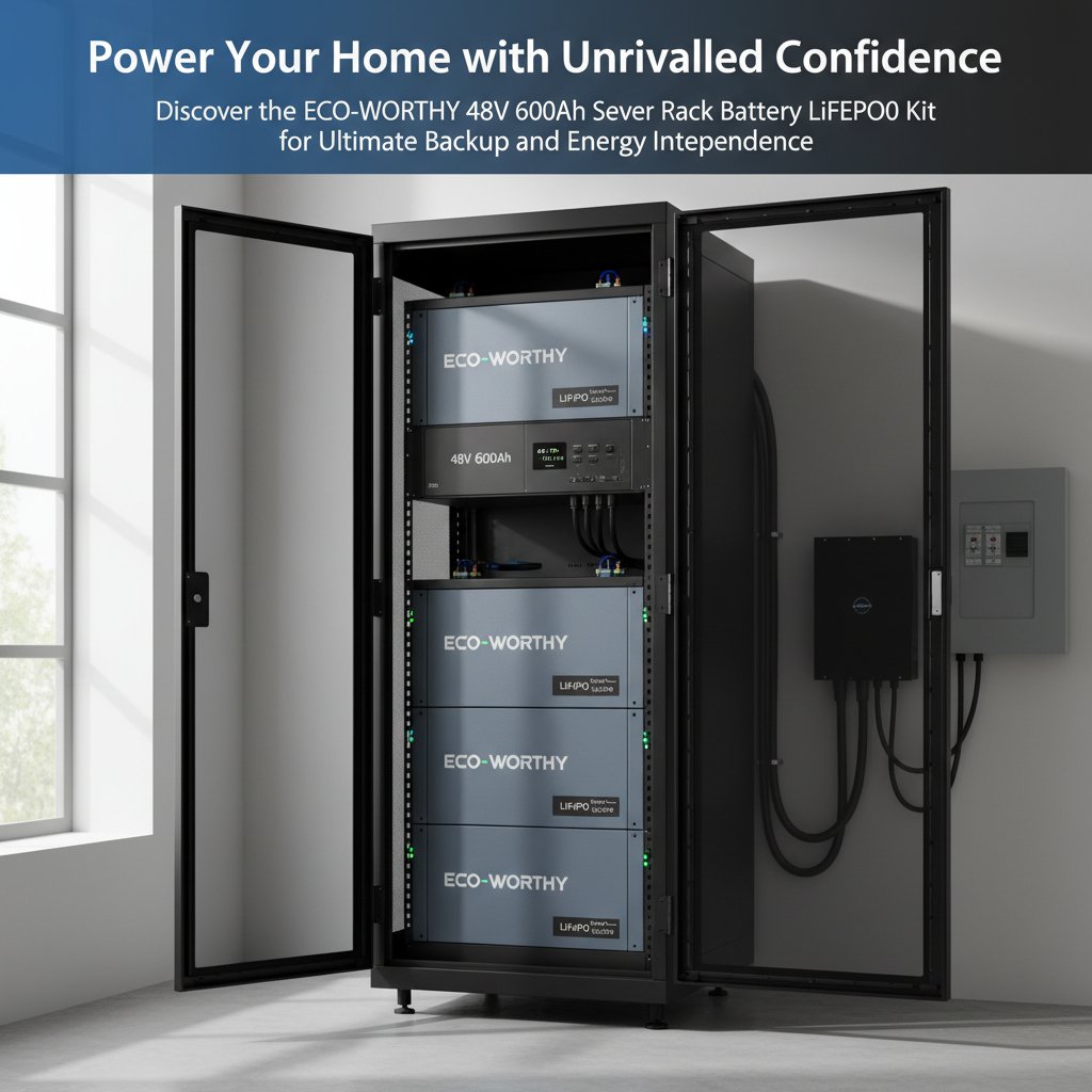 Power Your Home with Unrivaled Confidence: Discover the ECO-WORTHY 48V 600Ah Server Rack Battery LiFePO4 Kit for Ultimate Backup and Energy Independence