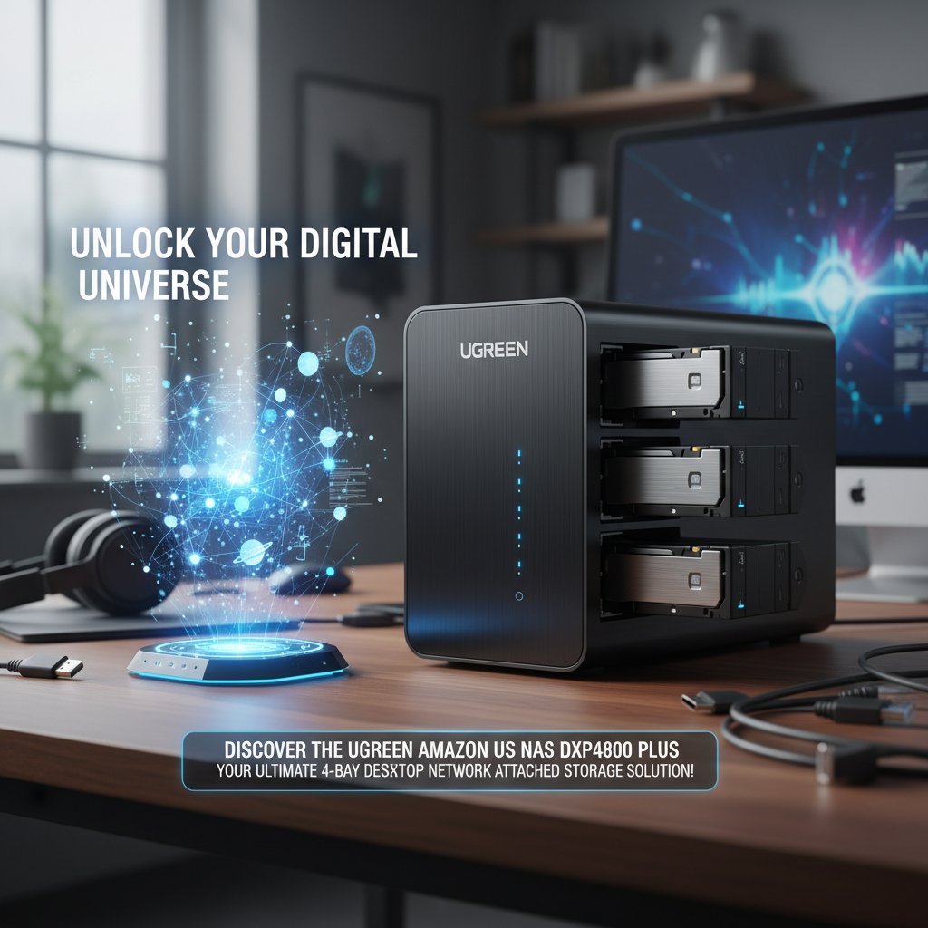 Unlock Your Digital Universe: Discover the UGREEN Amazon US NAS DXP4800 Plus – Your Ultimate 4-Bay Desktop Network Attached Storage Solution!