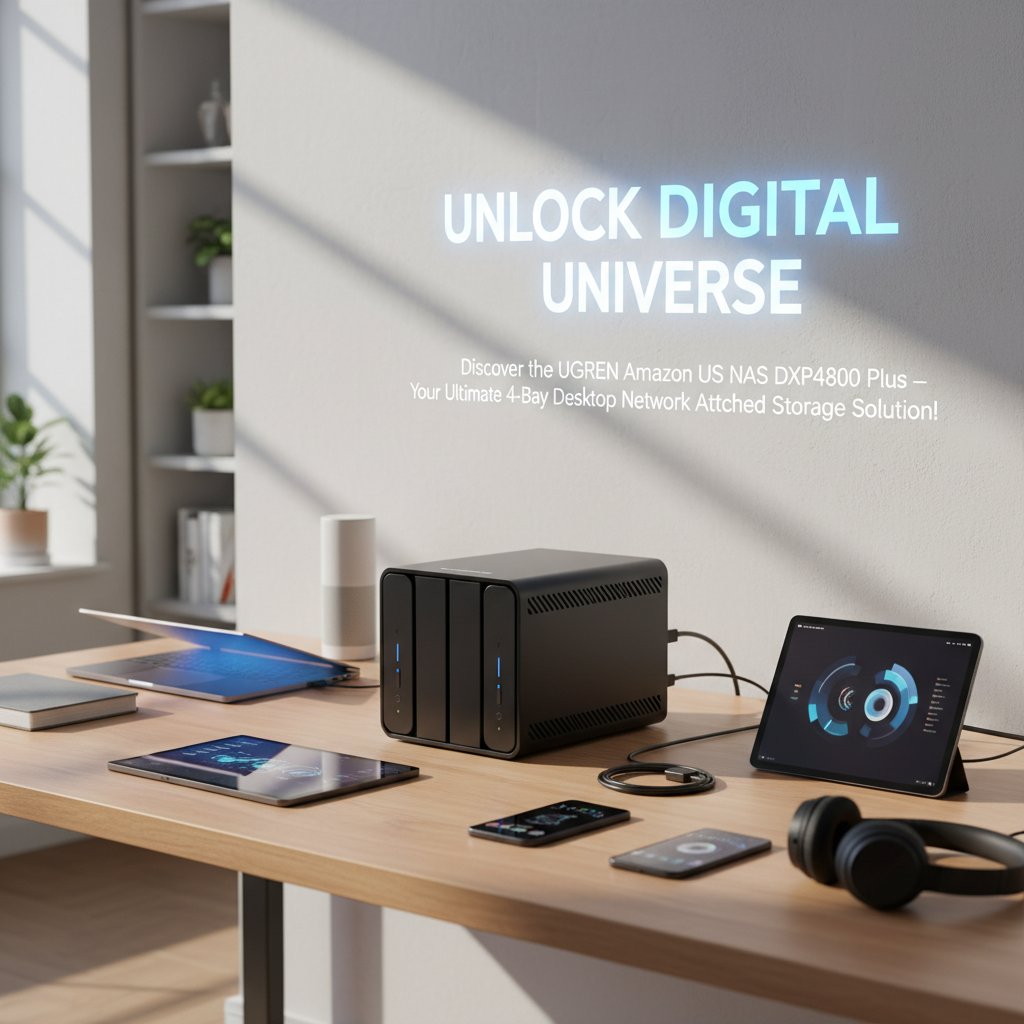 UGREEN Amazon US - Unlock Your Digital Universe: Discover the UGREEN Amazon US NAS DXP4800 Plus – Your Ultimate 4-Bay Desktop Network Attached Storage Solution!
