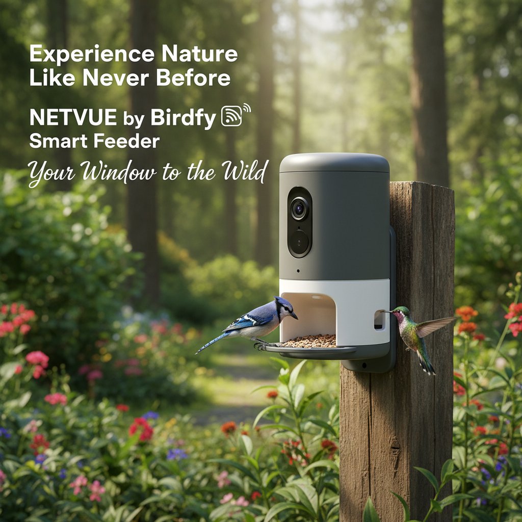 Birdfy - Experience Nature Like Never Before with the NETVUE by Birdfy Smart Bird Feeder: Your Window to the Wild