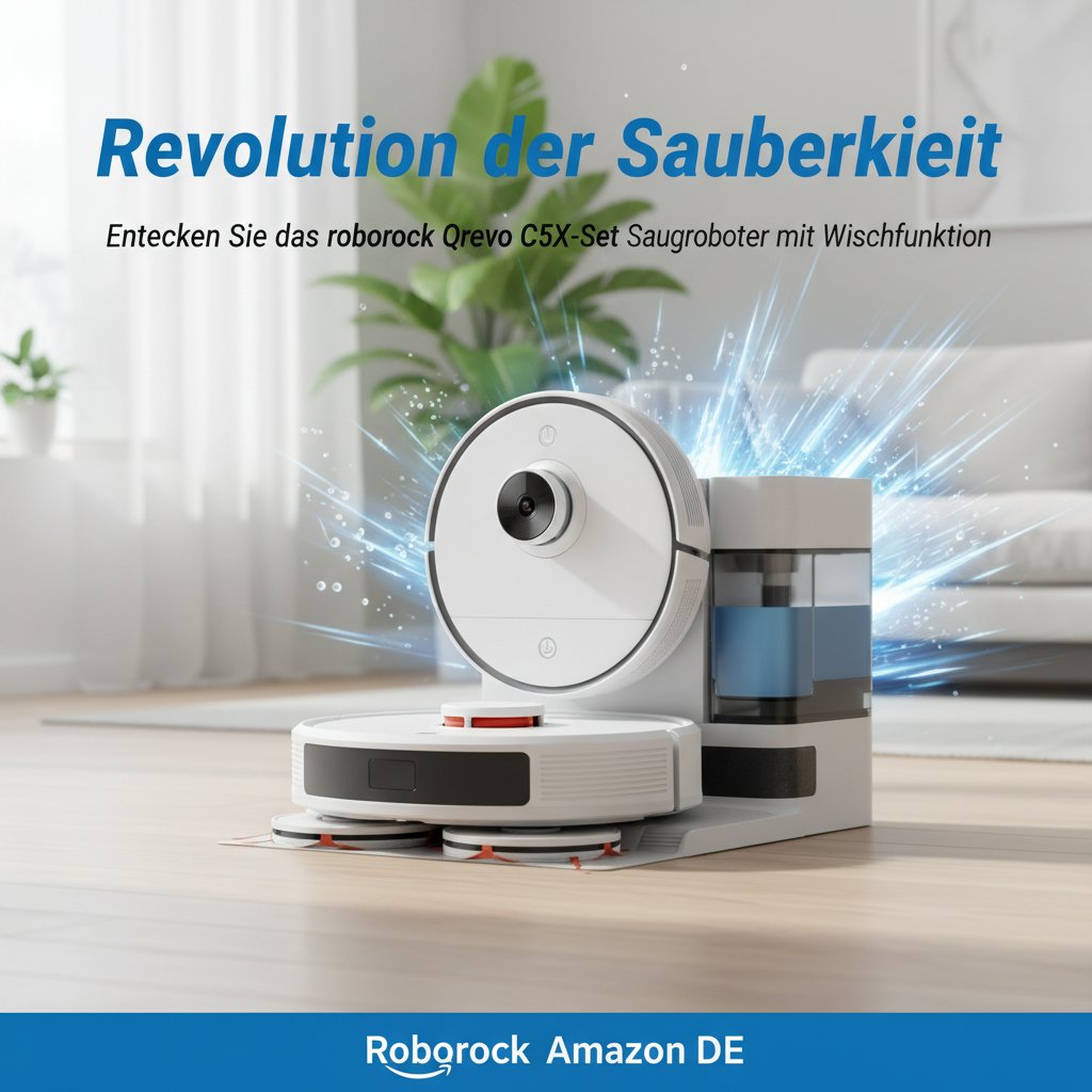 Revolution der Sauberkeit: Entdecken Sie das roborock Qrevo Curv S5X-Set Saugroboter mit Wischfunktion von Roborock Amazon DE