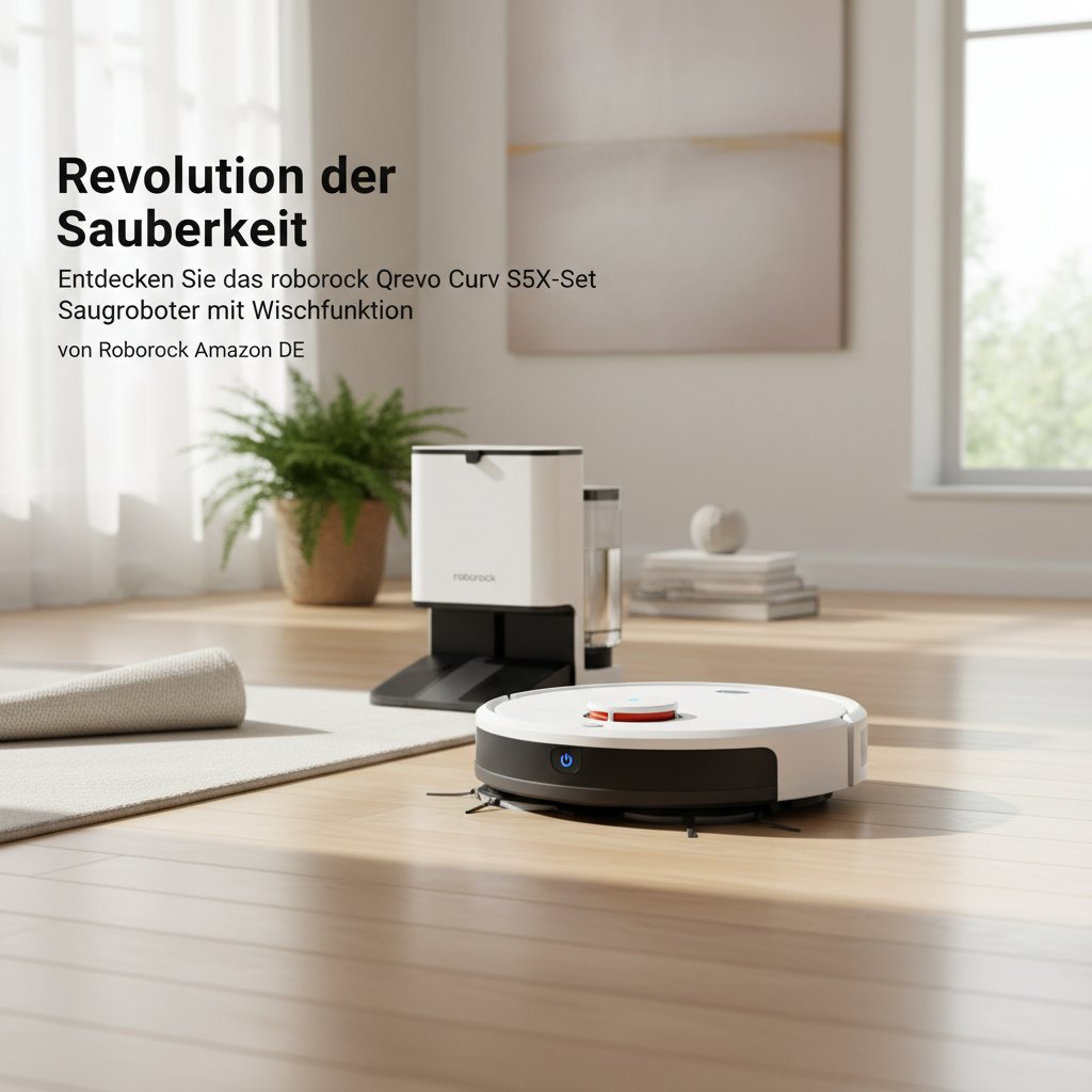 Roborock Amazon DE - Revolution der Sauberkeit: Entdecken Sie das roborock Qrevo Curv S5X-Set Saugroboter mit Wischfunktion von Roborock Amazon DE