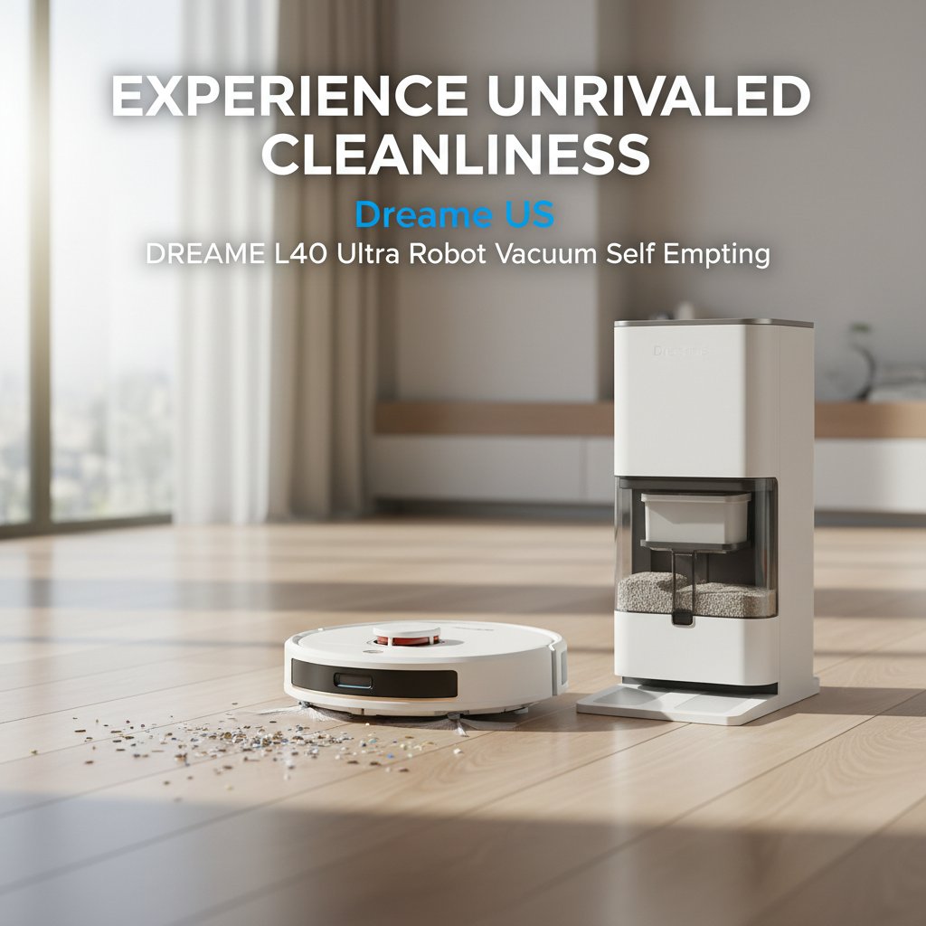 Experience Unrivaled Cleanliness with the Dreame US DREAME L40 Ultra Robot Vacuum Self Emptying