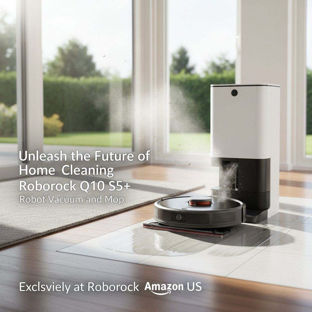 Unleash the Future of Home Cleaning: Introducing the Roborock Q10 S5+ Robot Vacuum and Mop, Exclusively at Roborock Amazon US