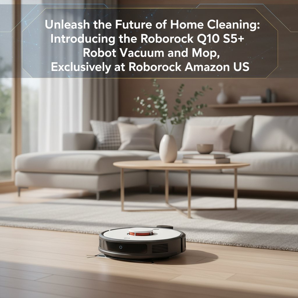 Roborock Amazon US - Unleash the Future of Home Cleaning: Introducing the Roborock Q10 S5+ Robot Vacuum and Mop, Exclusively at Roborock Amazon US