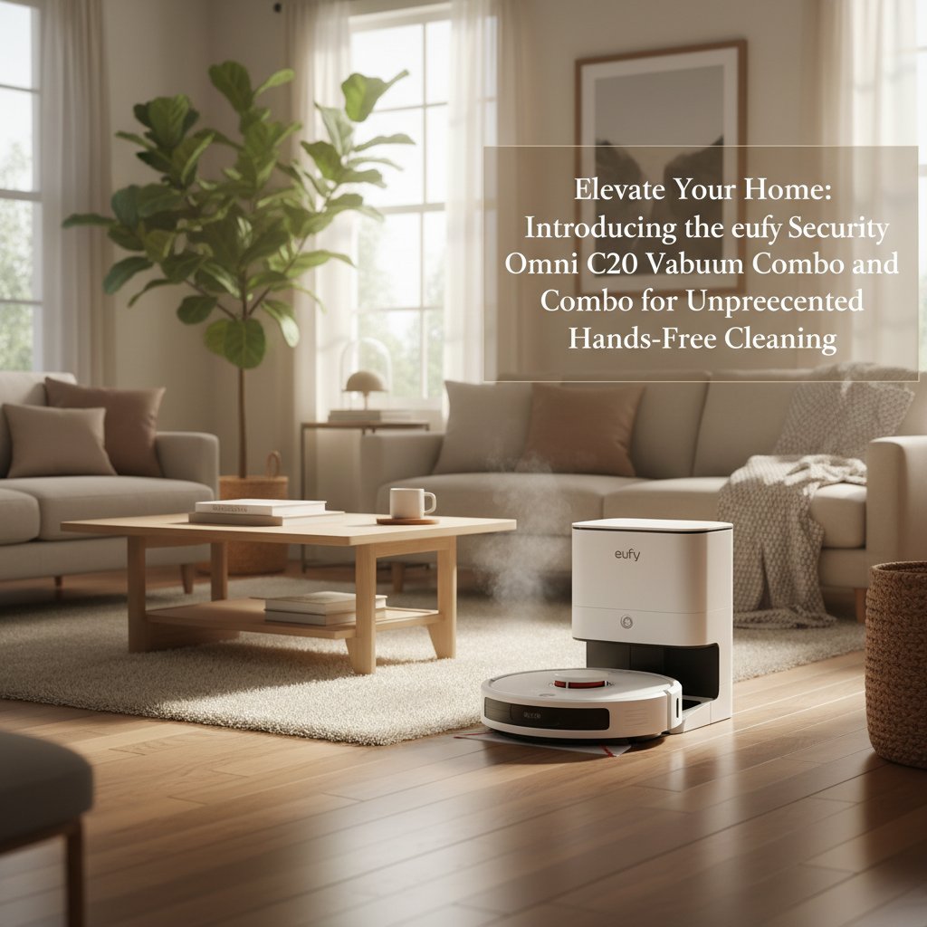 eufy Security - Elevate Your Home: Introducing the eufy Security Omni C20 Robot Vacuum and Mop Combo for Unprecedented Hands-Free Cleaning