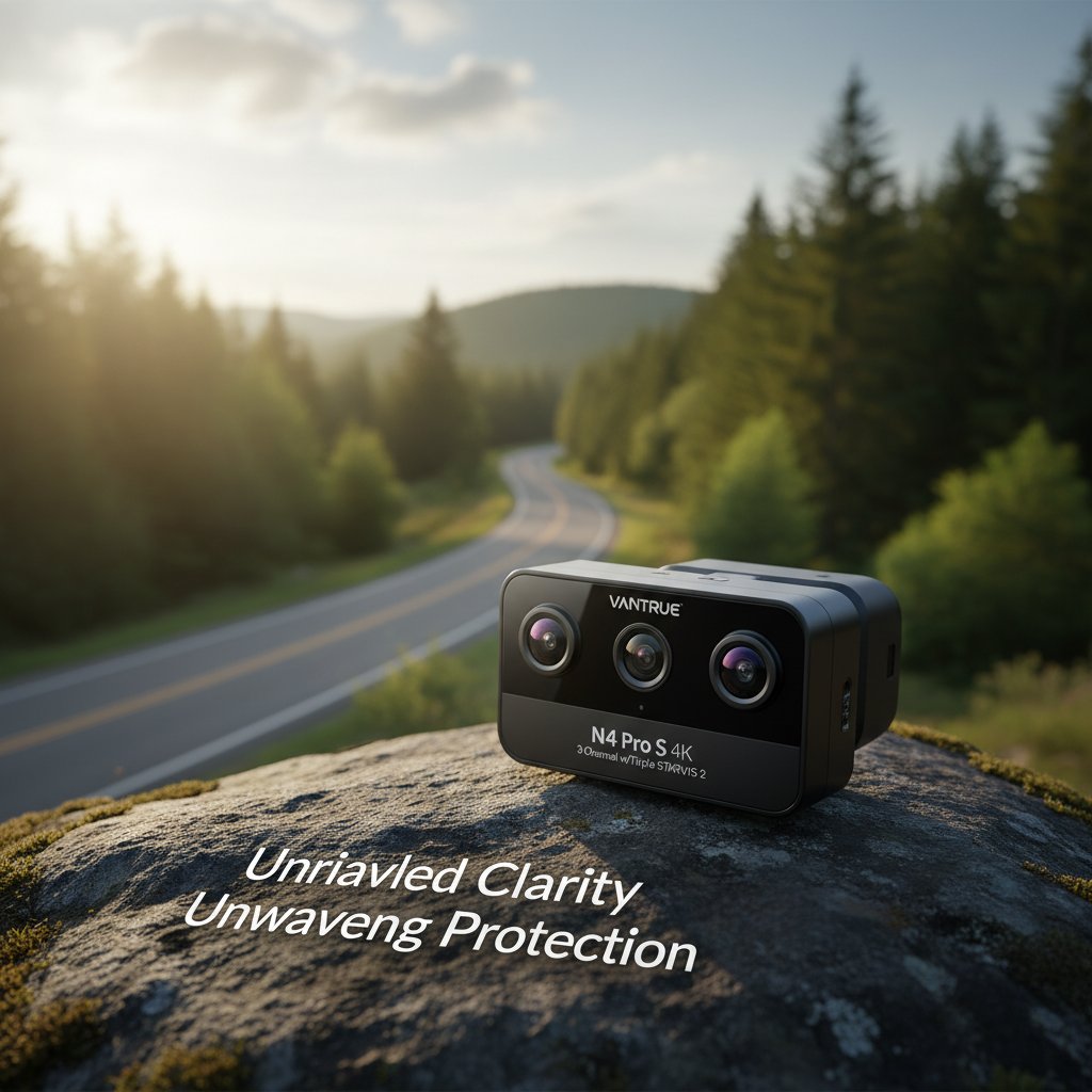 Vantrue - Unrivaled Clarity, Unwavering Protection: Discover the Vantrue N4 Pro S 4K 3 Channel Dash Cam w/Triple STARVIS 2