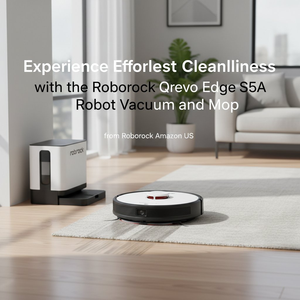 Experience Effortless Cleanliness with the Roborock Qrevo Edge S5A Robot Vacuum and Mop from Roborock Amazon US