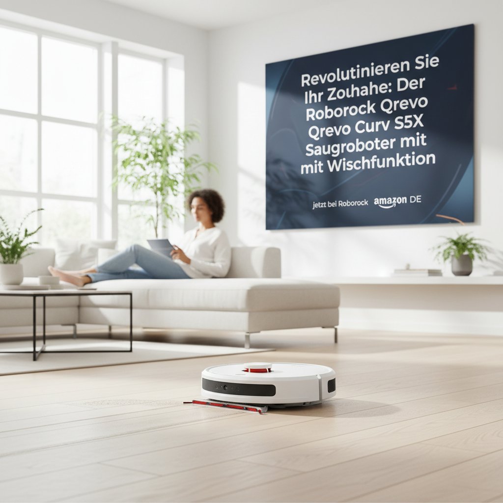Roborock Amazon DE - Revolutionieren Sie Ihr Zuhause: Der Roborock Qrevo Curv S5X Saugroboter mit Wischfunktion jetzt bei Roborock Amazon DE