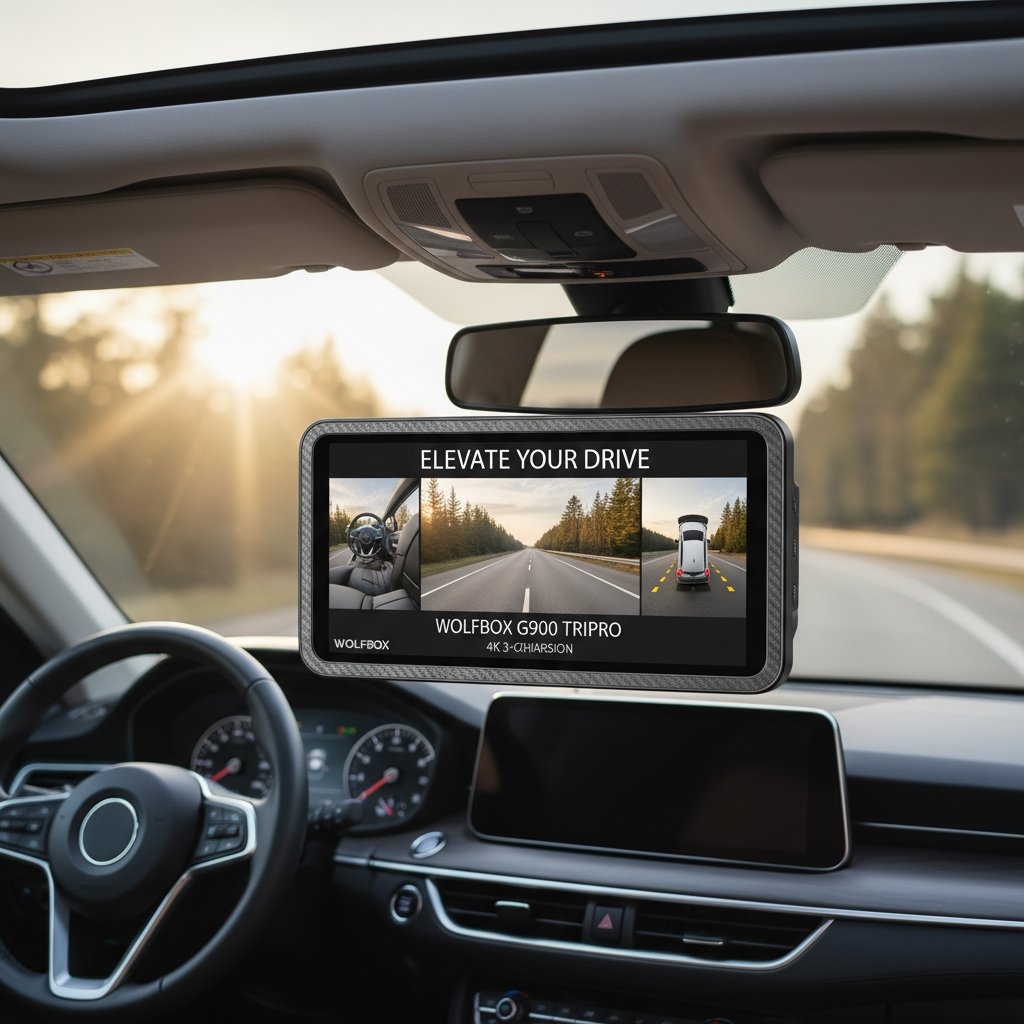 Elevate Your Drive: Unveiling the WOLFBOX G900 Tripro Cabin Version 3 Channel 4K Rear View Mirror Camera