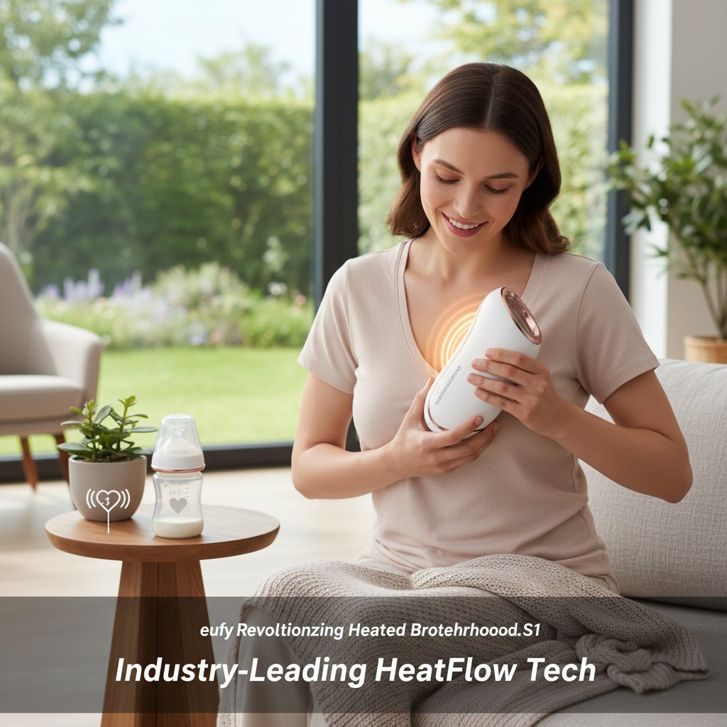 eufy Security - Revolutionizing Motherhood: Discover the eufy Security Heated Breast Pump S1 with Industry-Leading HeatFlow Tech