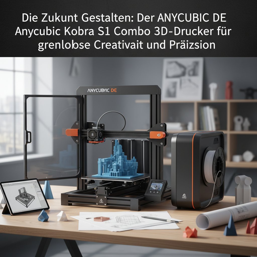 Titel: Die Zukunft Gestalten: Der ANYCUBIC DE Anycubic Kobra S1 Combo 3D-Drucker für grenzenlose Kreativität und Präzision