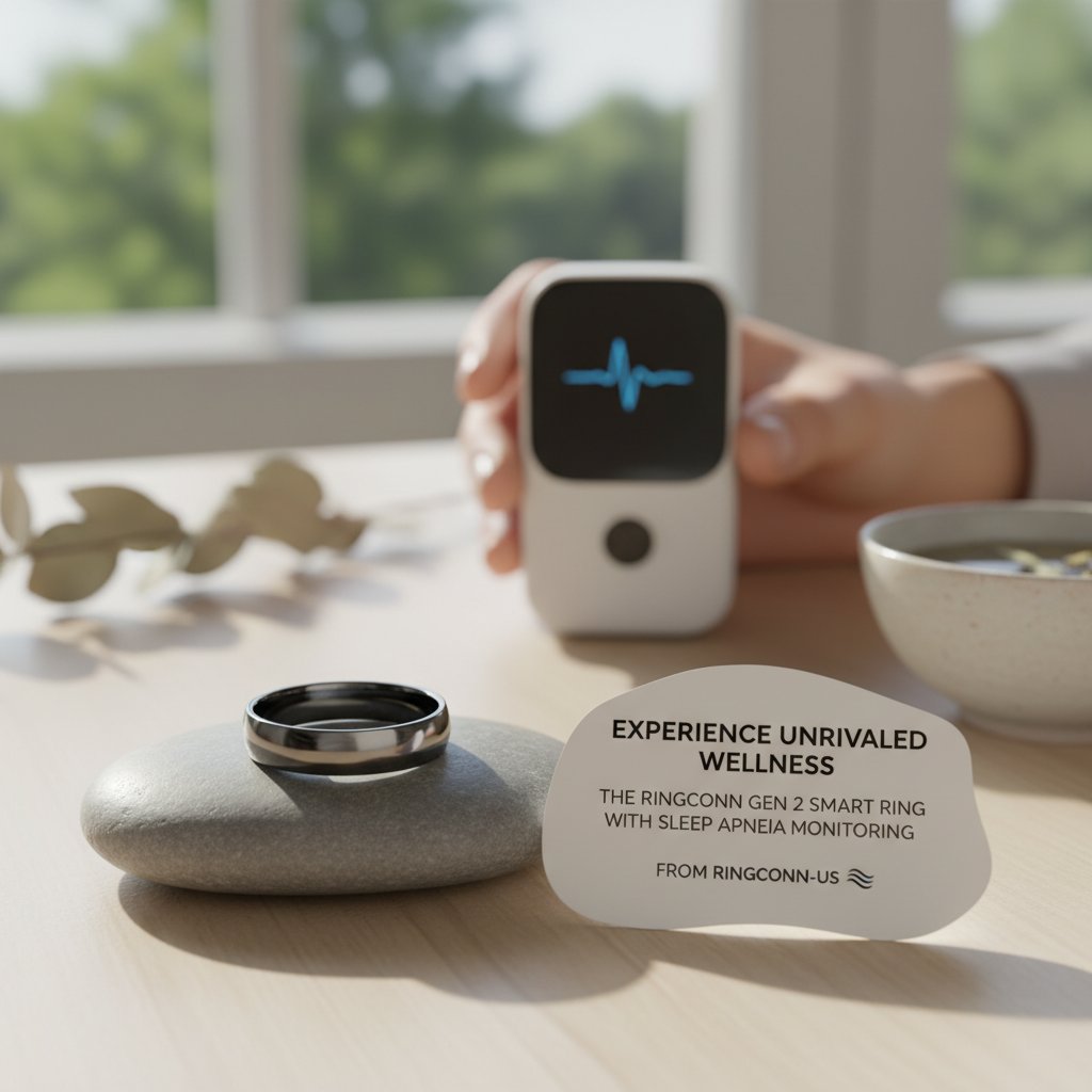 RingConn-US - Experience Unrivaled Wellness: The RingConn Gen 2 Smart Ring with Sleep Apnea Monitoring from RingConn-US