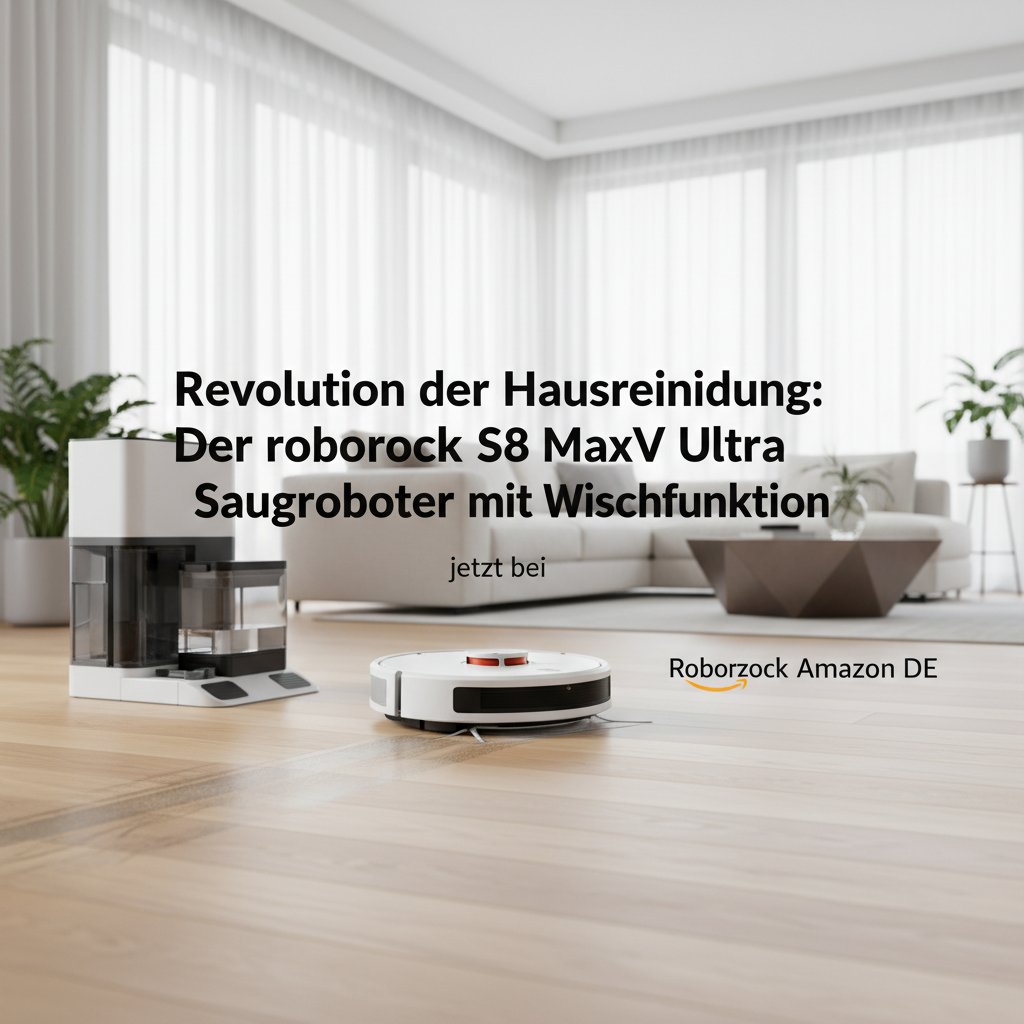 Revolution der Hausreinigung: Der roborock S8 MaxV Ultra Saugroboter mit Wischfunktion jetzt bei Roborock Amazon DE erleben