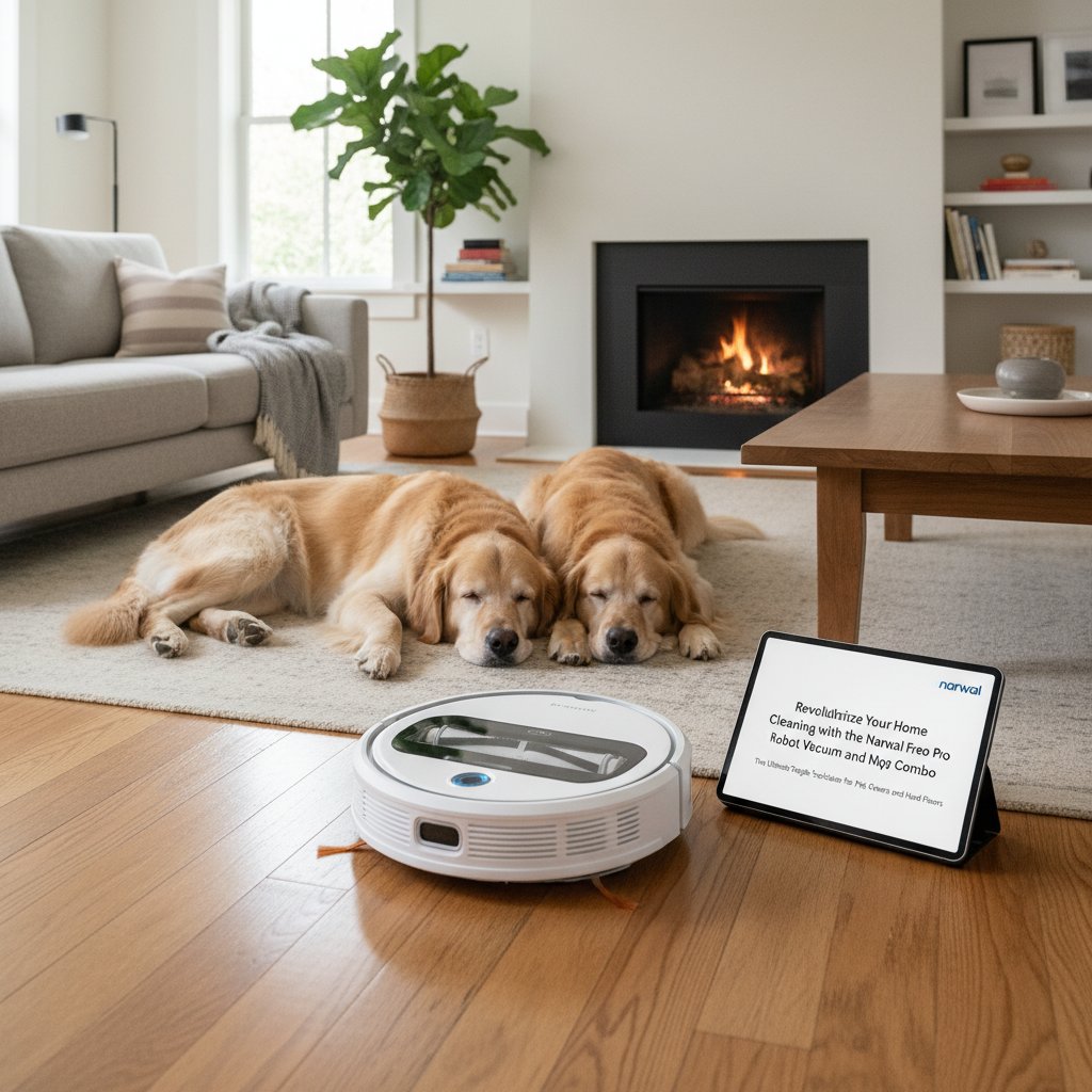 Narwal - Revolutionize Your Home Cleaning with the Narwal Freo Pro Robot Vacuum and Mop Combo: The Ultimate Tangle-Free Solution for Pet Owners and Hard Floors