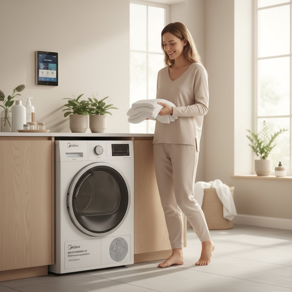 LAD-Germany Midea - LAD-Germany Midea präsentiert: Der Midea MD20EH80WB-A3 Wärmepumpentrockner – Innovative Wäschepflege für ein smartes Zuhause