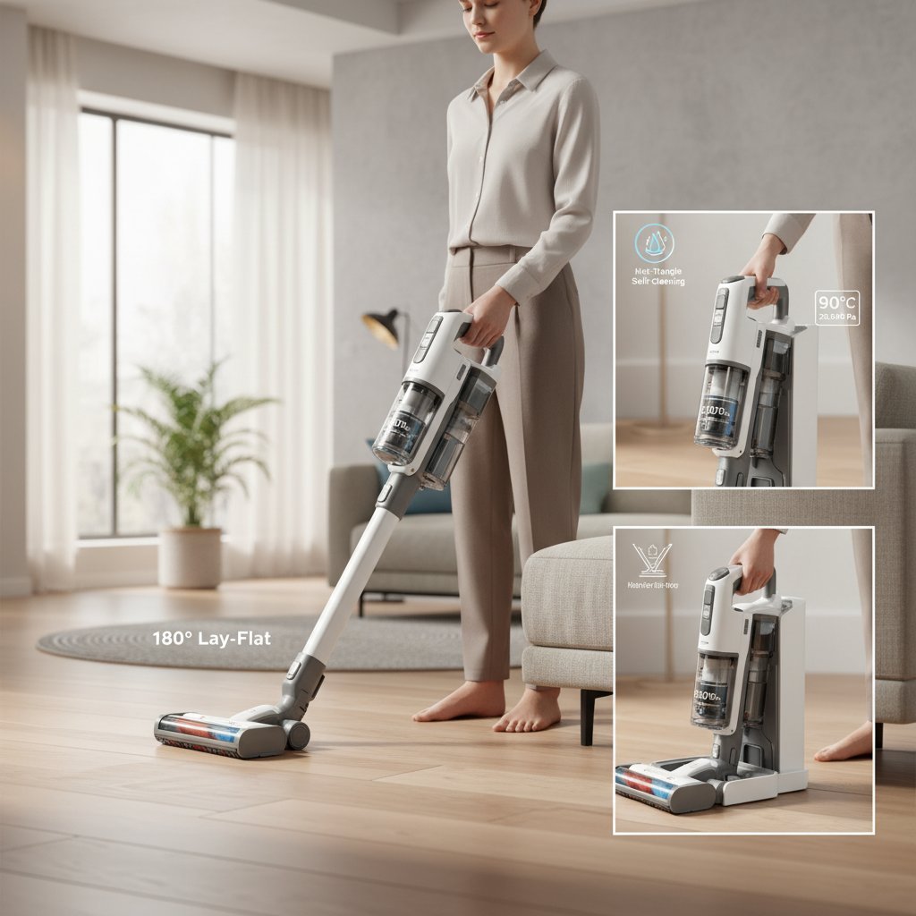 Revolutionäre Manövrierfähigkeit und Tiefenreinigung