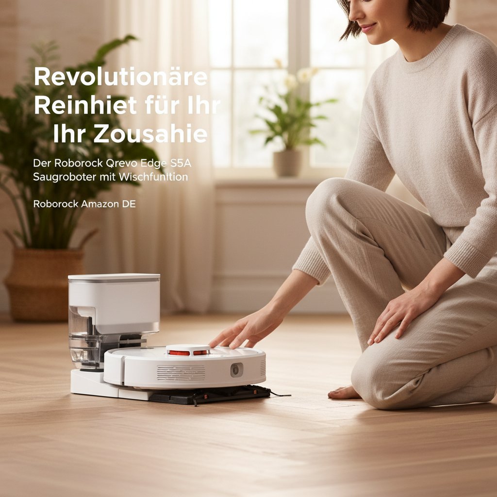 Revolutionäre Reinheit für Ihr Zuhause: Der Roborock Qrevo Edge S5A Saugroboter mit Wischfunktion bei Roborock Amazon DE