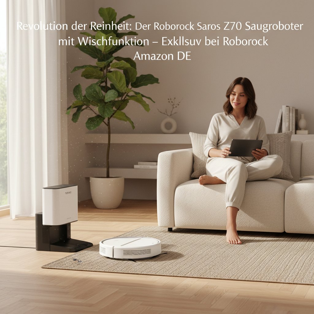 Roborock Amazon DE - 标题: Revolution der Reinheit: Der Roborock Saros Z70 Saugroboter mit Wischfunktion – Exklusiv bei Roborock Amazon DE