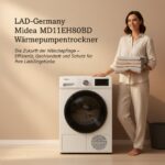 Titel: LAD-Germany Midea MD11EH80BD Wärmepumpentrockner: Die Zukunft der Wäschepflege – Effizienz, Geschwindigkeit und Schutz für Ihre Lieblingsstücke