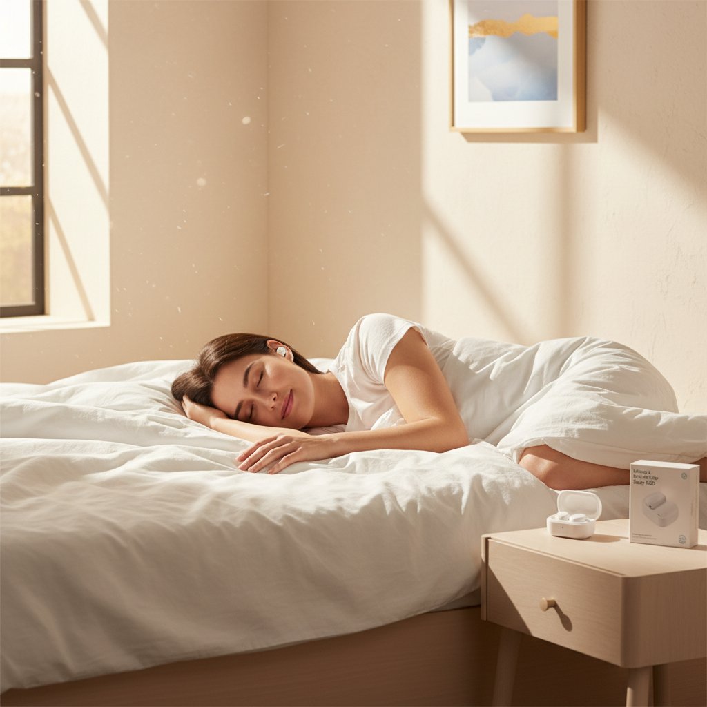 soundcore - Unlock Your Best Sleep: Introducing the soundcore Sleep A30 by Anker Sleep Earbuds, Smart Active Noise Cancelling Sleep Headphones, Adaptive Snore-Masking System, Ultra-Comfort for Side Sleepers, 45H Playtime Moonlit White