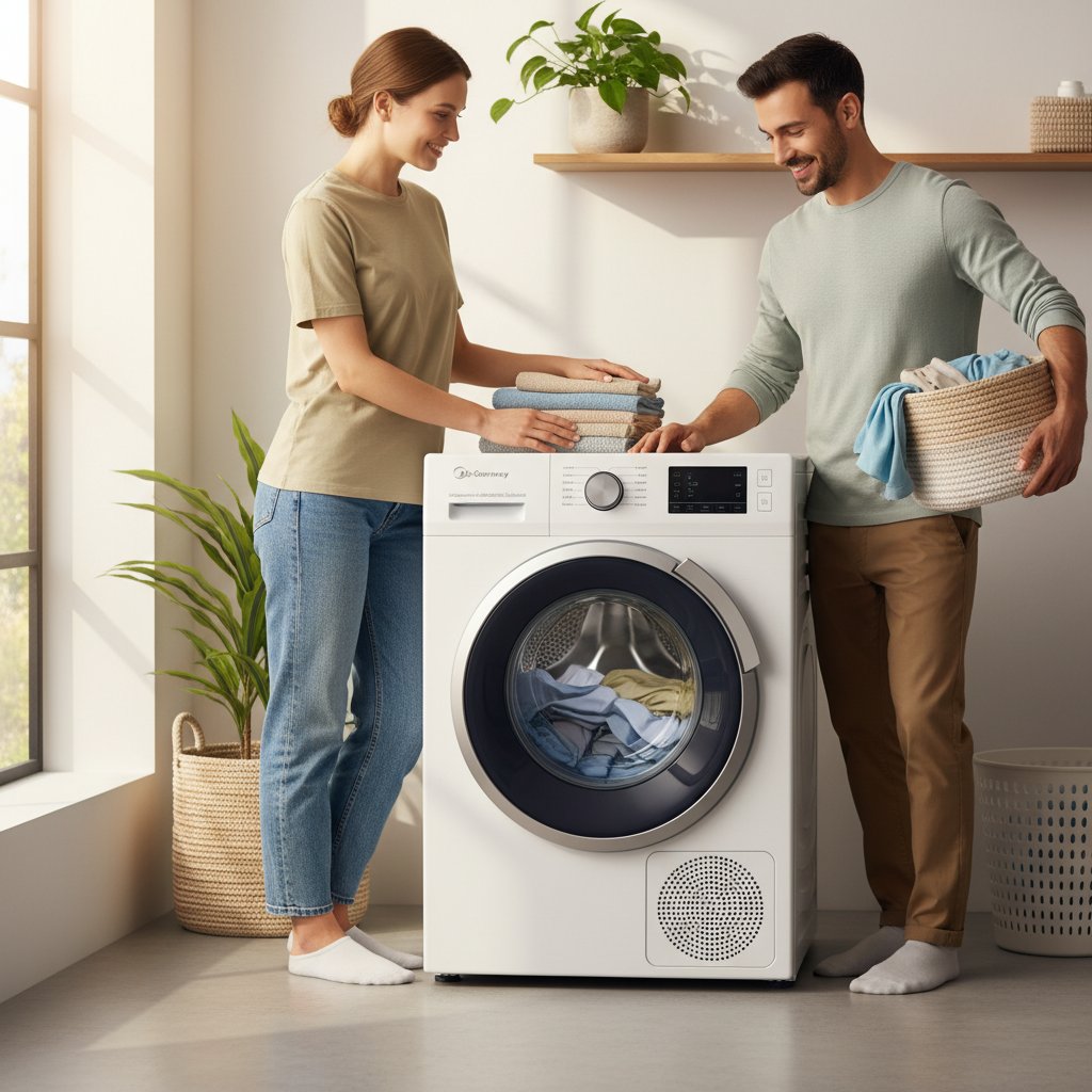 LAD-Germany Midea - Titel: Revolution in Ihrem Zuhause: Der LAD-Germany Midea MF200D86WB-14EAS Waschtrockner – Effizienz und Komfort neu definiert