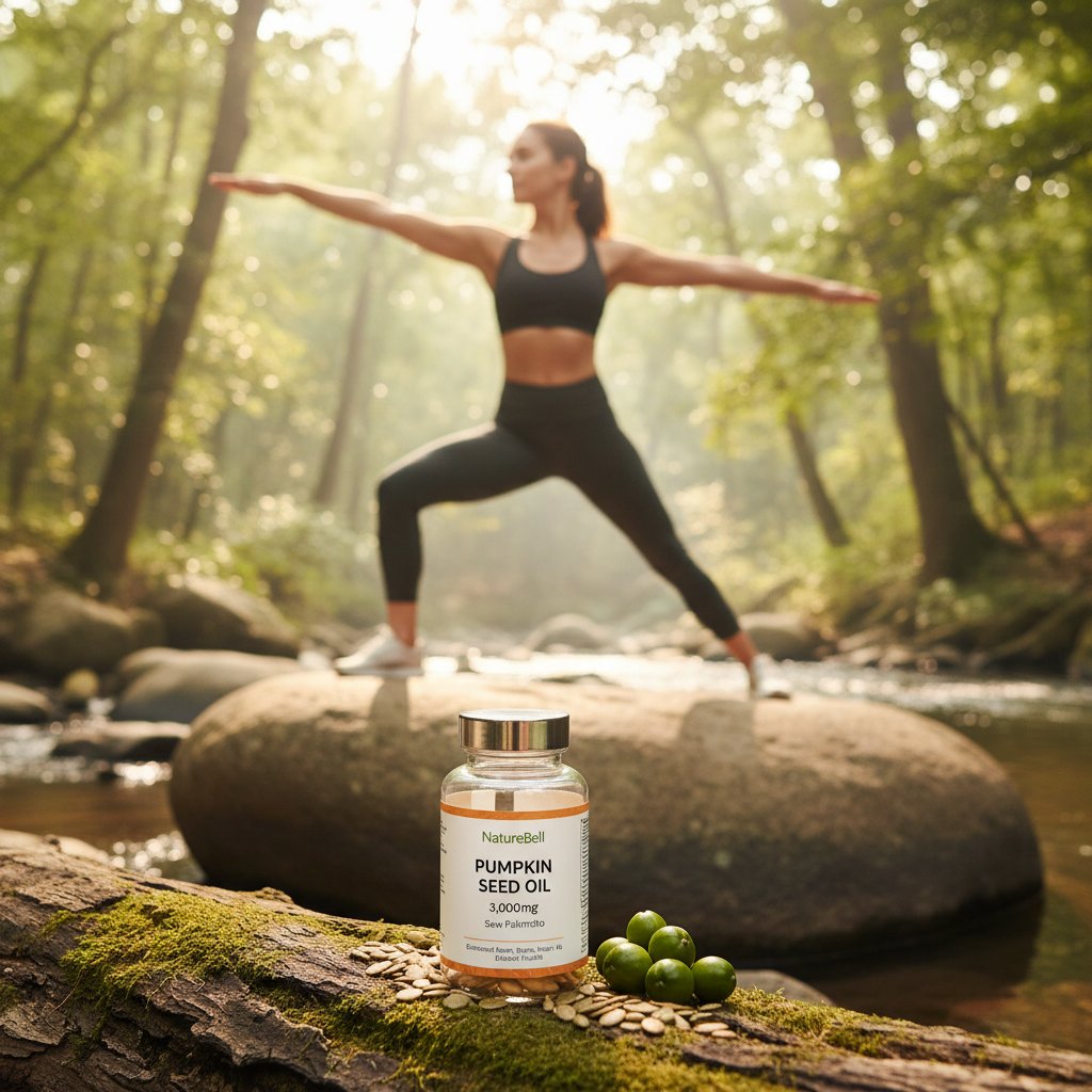 Bayland Health - Experience Holistic Vitality: Bayland Health Presents NatureBell Pumpkin Seed Oil 3,000mg with Saw Palmetto for Enhanced Heart, Brain, Hair, and Bladder Health