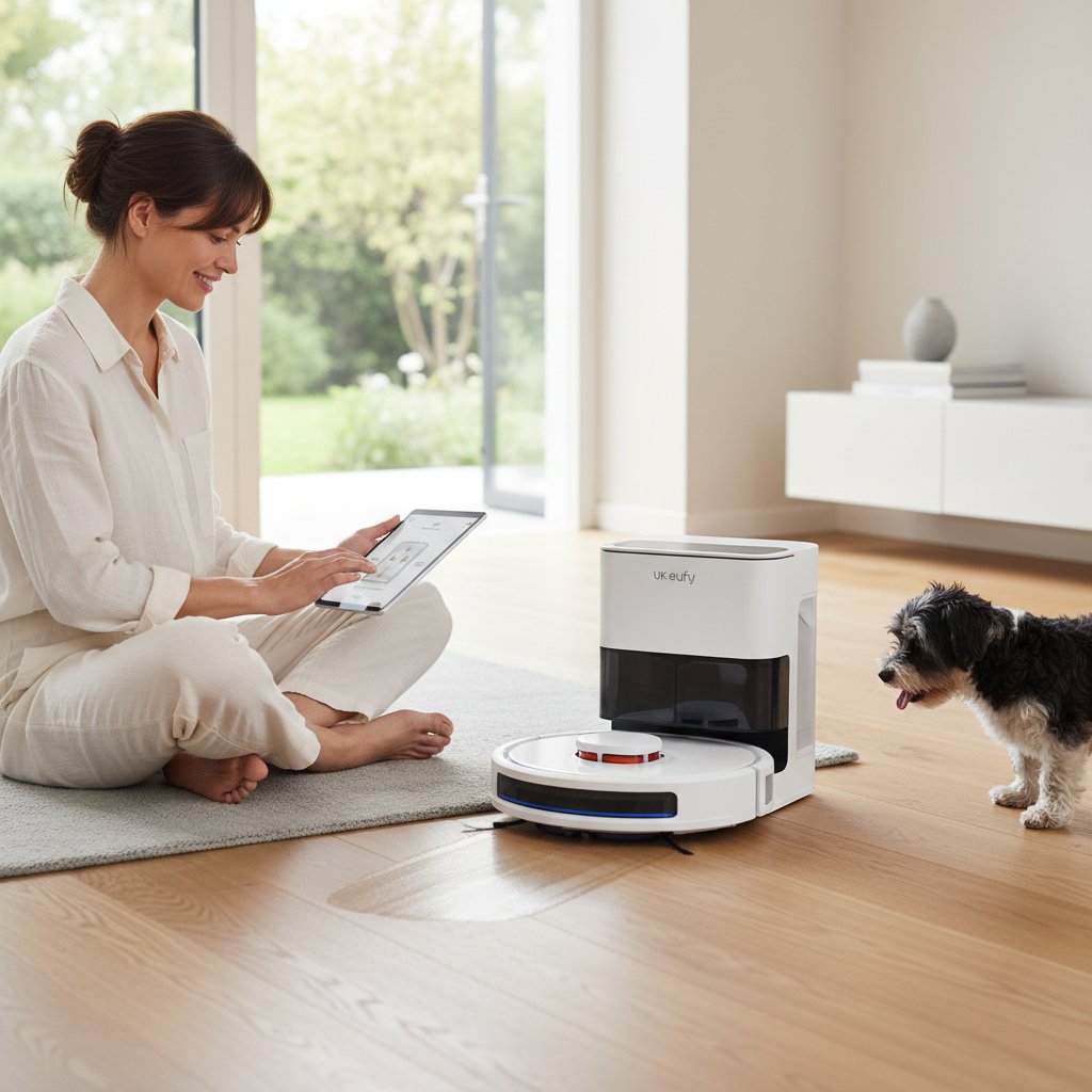 UK-eufy - Discover the UK-eufy E25 Omni Robot Vacuum Cleaner: Unleash 20,000 Pa Suction, HydroJet Mopping, and Total Hands-Free Brilliance!