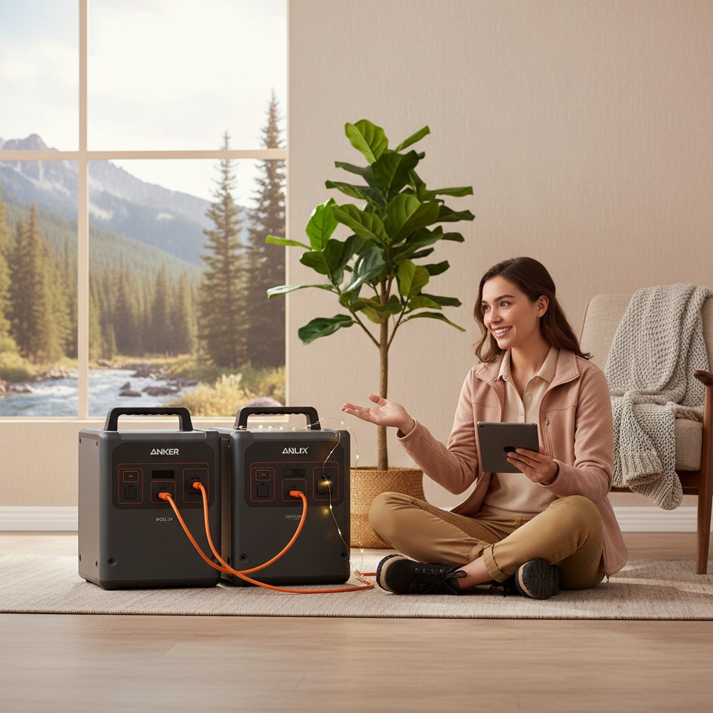 Anker - Anker SOLIX F3800 Portable Power Station and BP3800 Expansion Battery: Uninterrupted Power for Every Adventure and Emergency