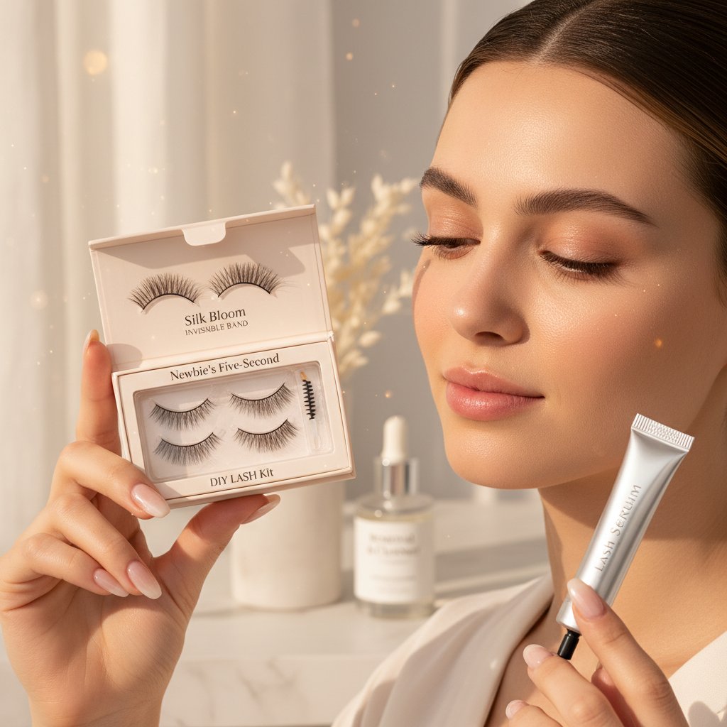 The Seamless Secret: Invisible Band Lashes for Effortless Charm