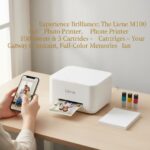 Experience Brilliance: The Liene M100 4x6'' Photo Printer, Phone Printer 100 Sheets & 3 Cartridges – Your Gateway to Instant, Full-Color Memories