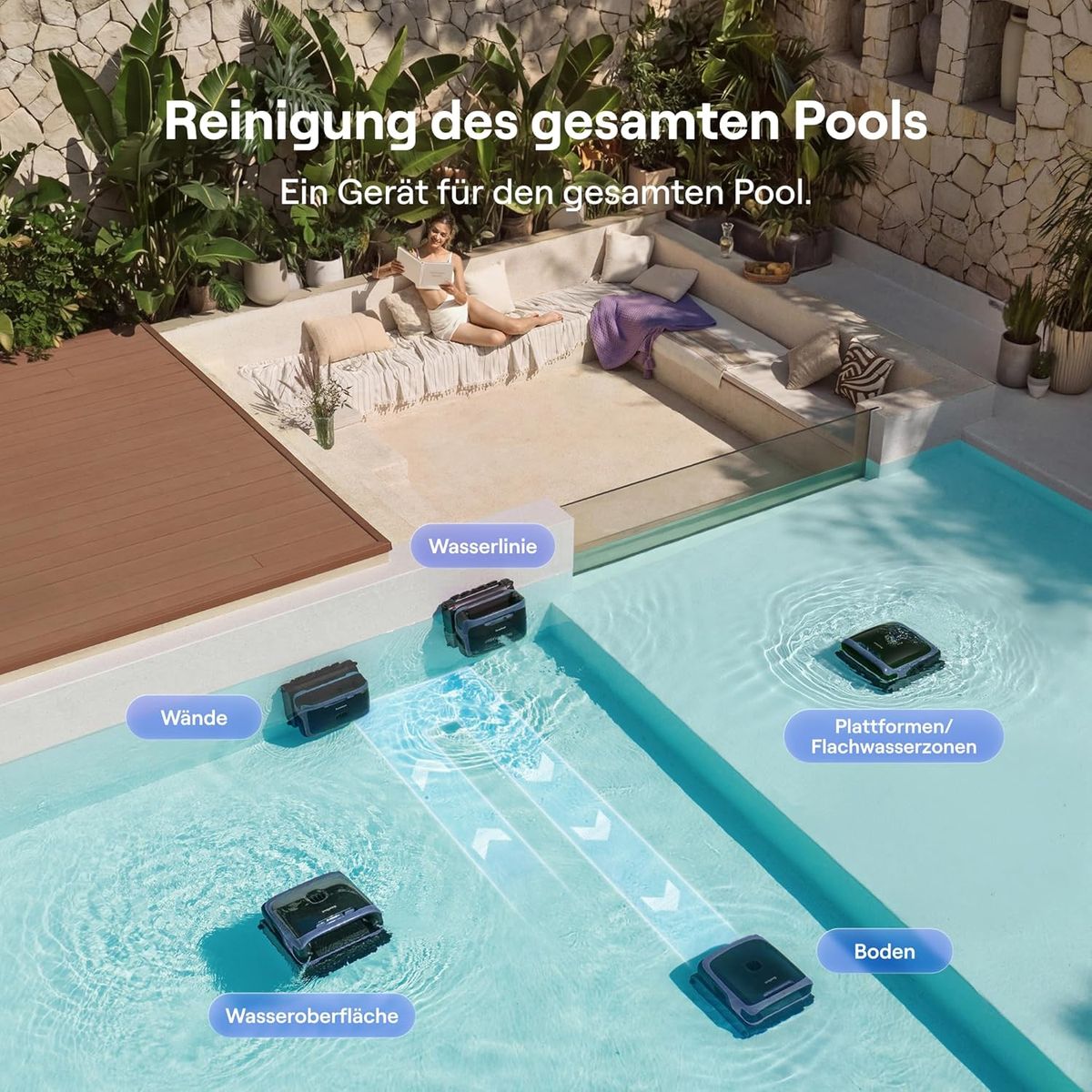 Beatbot Sora 70: Revolutionäre Poolreinigung, smart & effizient.