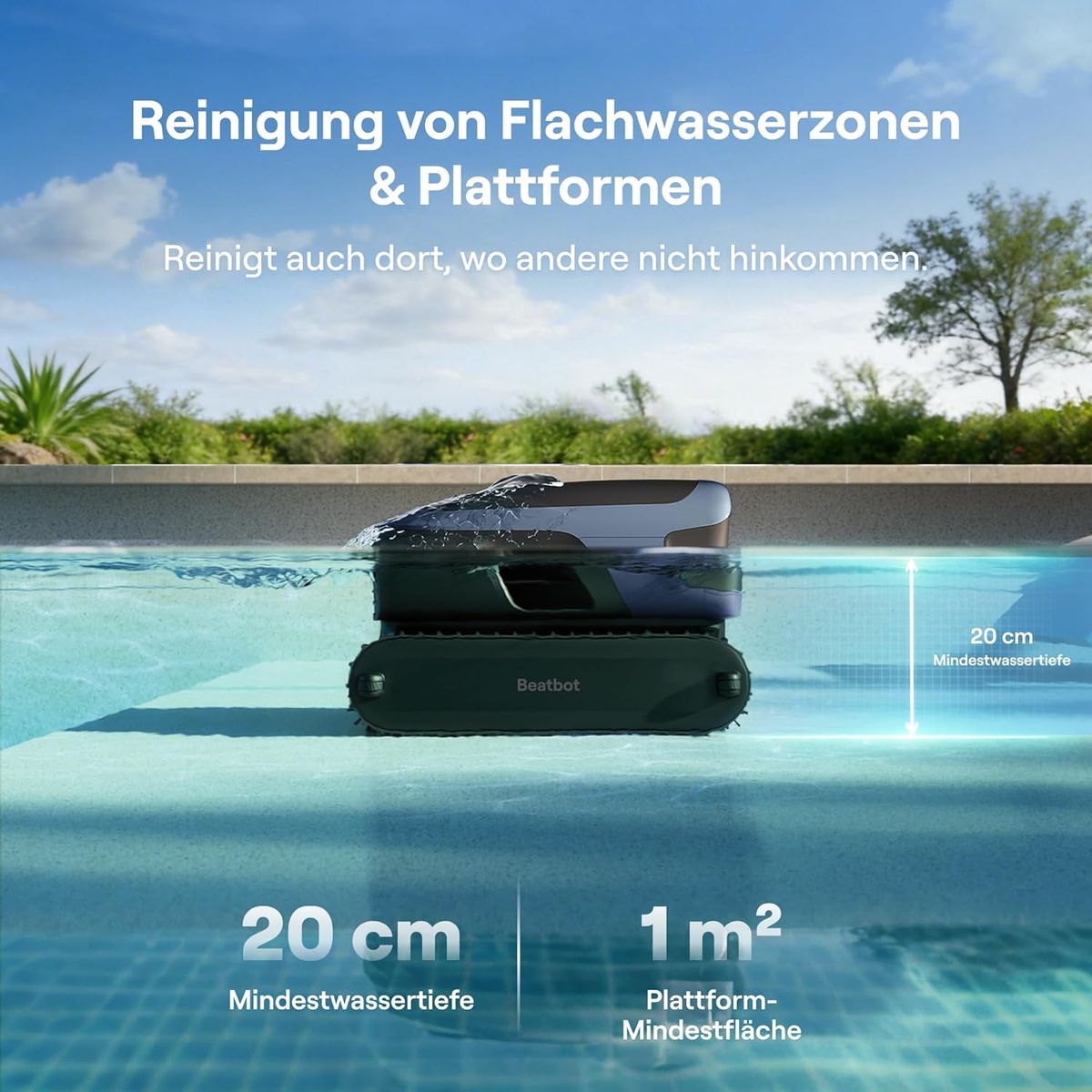 Beatbot Sora 70: Revolutionäre Poolreinigung, smart & effizient.