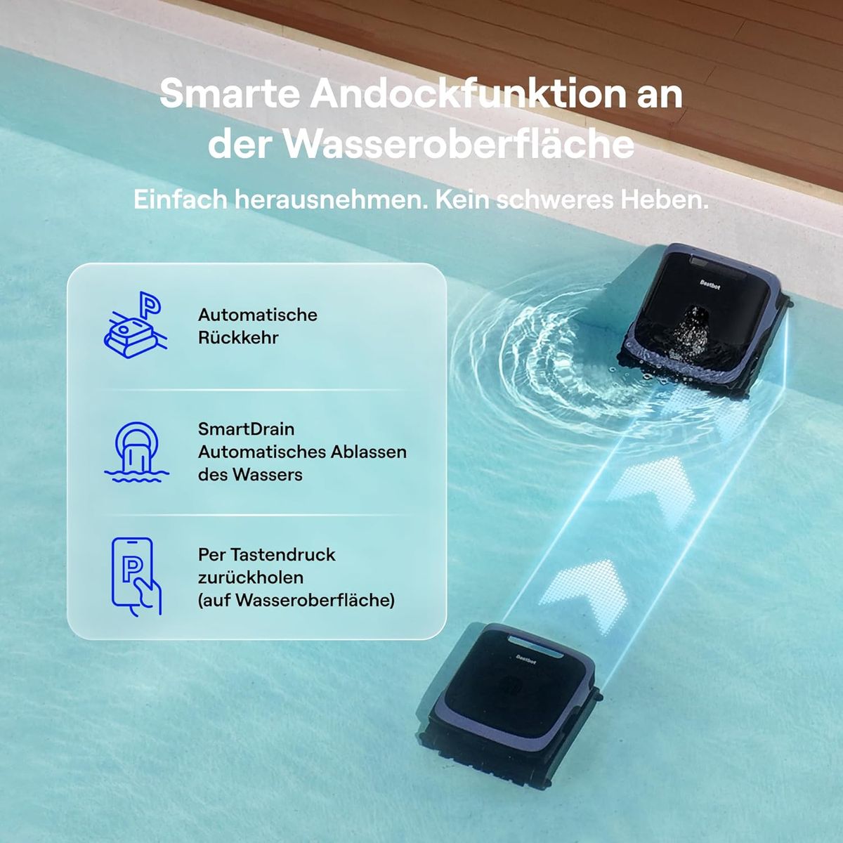 Beatbot Sora 70: Revolutionäre Poolreinigung, smart & effizient.