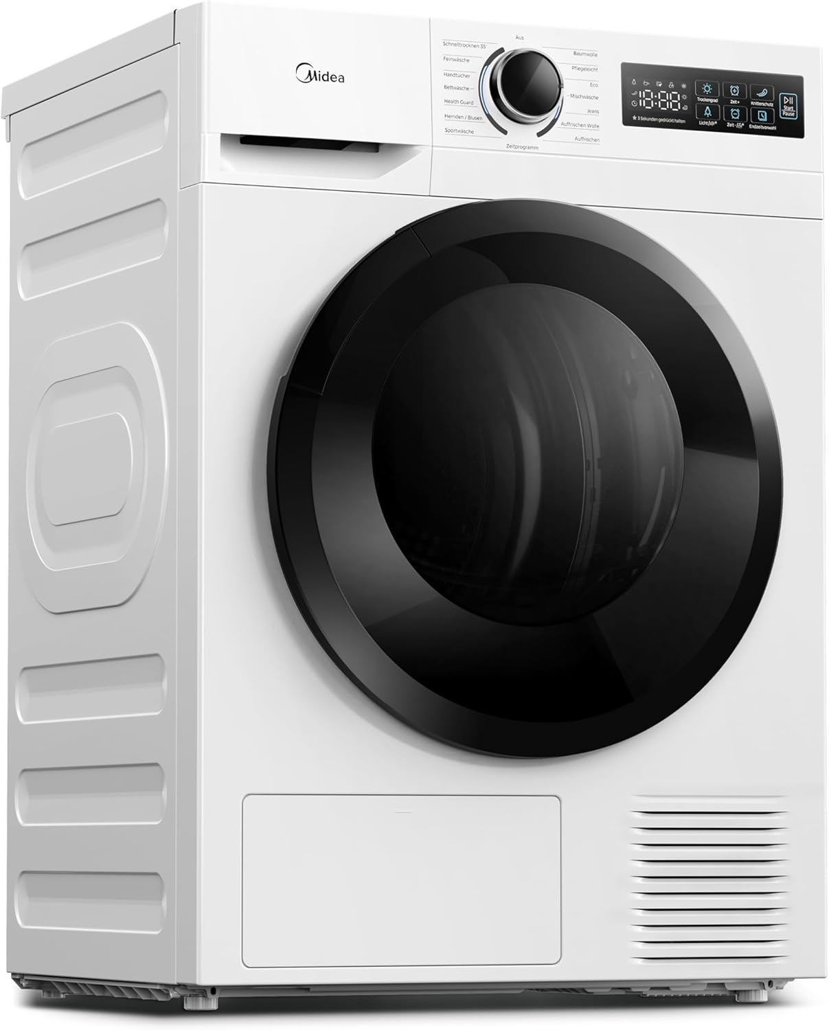 Midea MD11EH80BD: Effizienter 8kg Wärmepumpentrockner mit HealthGuard