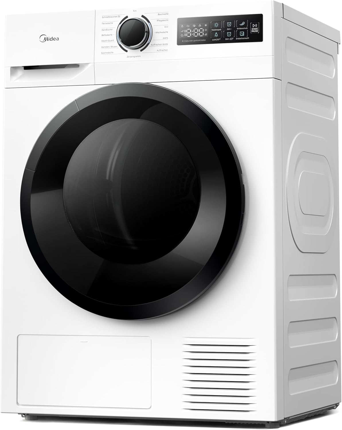 Midea MD11EH80BD: Effizienter 8kg Wärmepumpentrockner mit HealthGuard