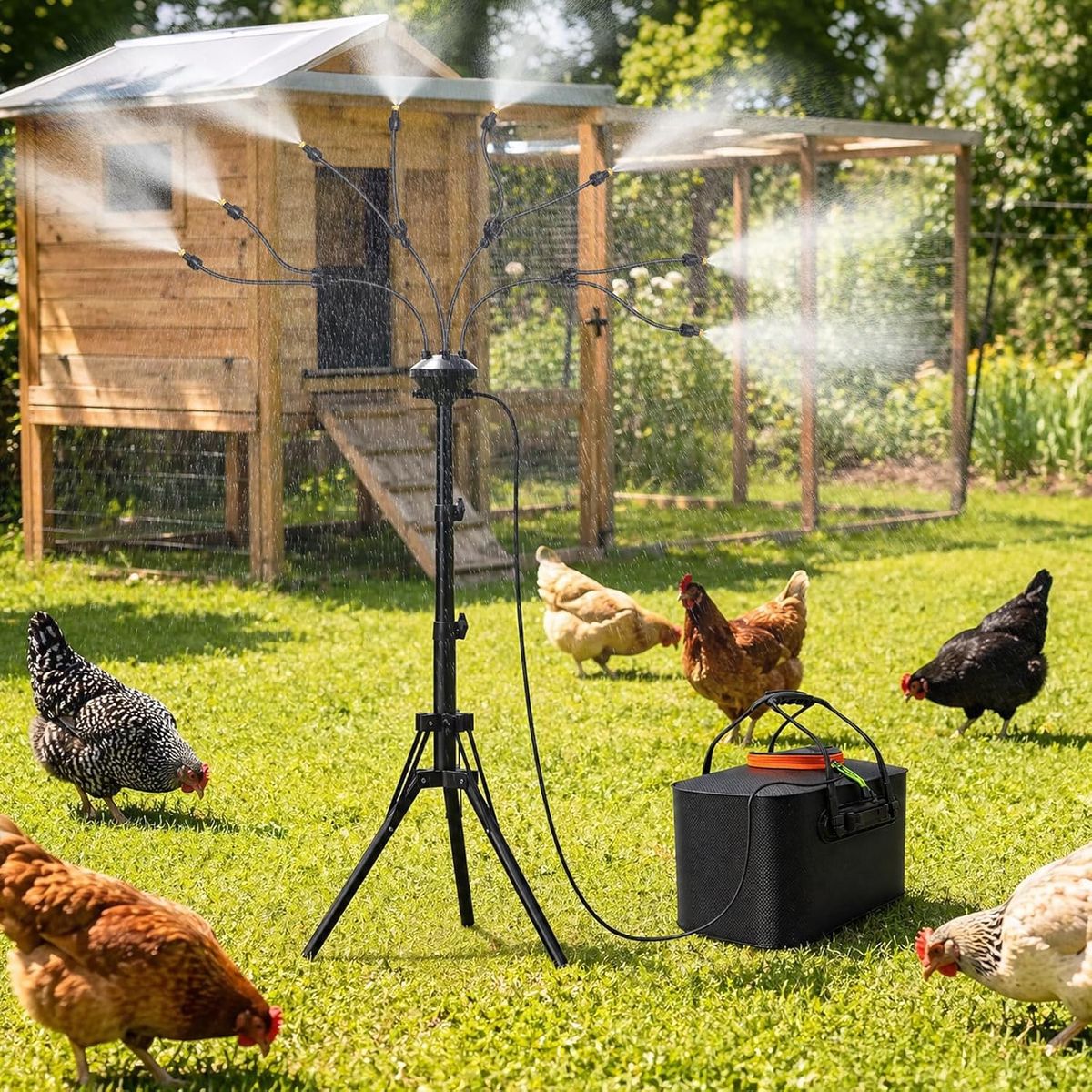 Bonviee 5.3FT Standing Mister: Cool Your Patio Instantly