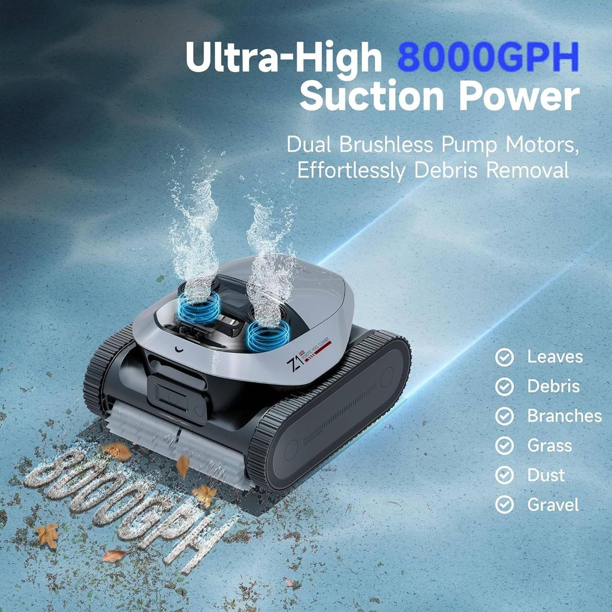 Dreame Robotic Pool Cleaner: 8000 GPH Suction & Smart Efficiency