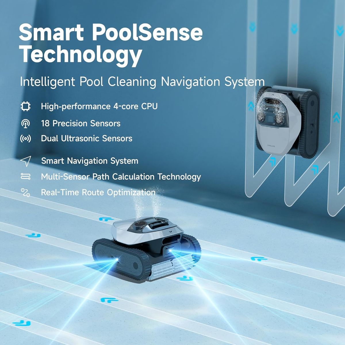 Dreame Robotic Pool Cleaner: 8000 GPH Suction & Smart Efficiency