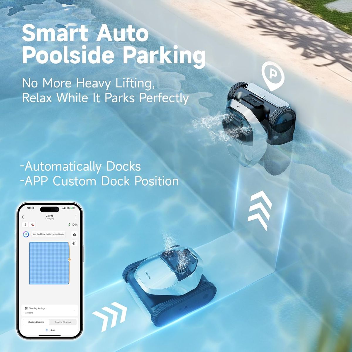 Dreame Robotic Pool Cleaner: 8000 GPH Suction & Smart Efficiency