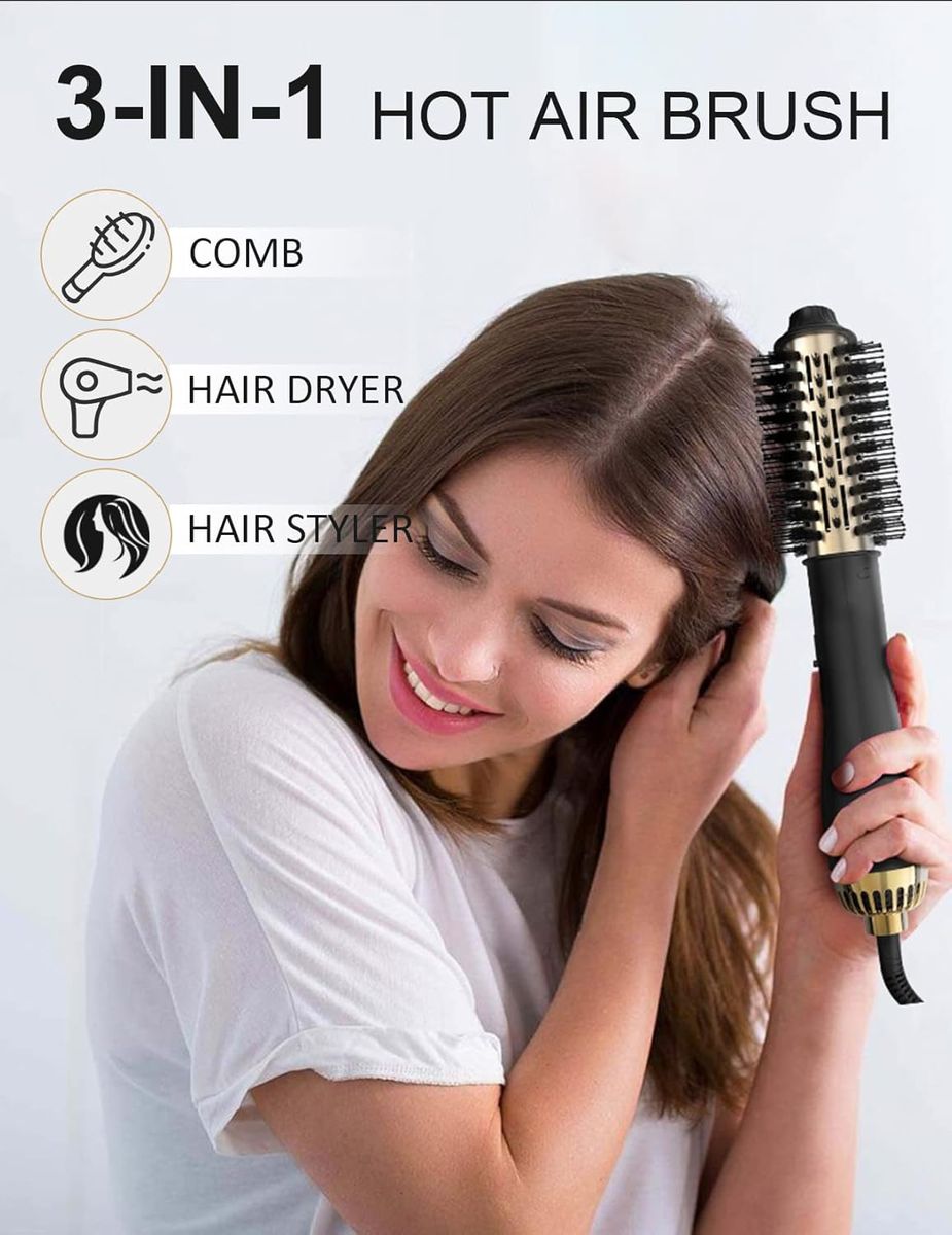 LANDOT Hair Blow Dryer Brush - 60mm Oval Volumizer