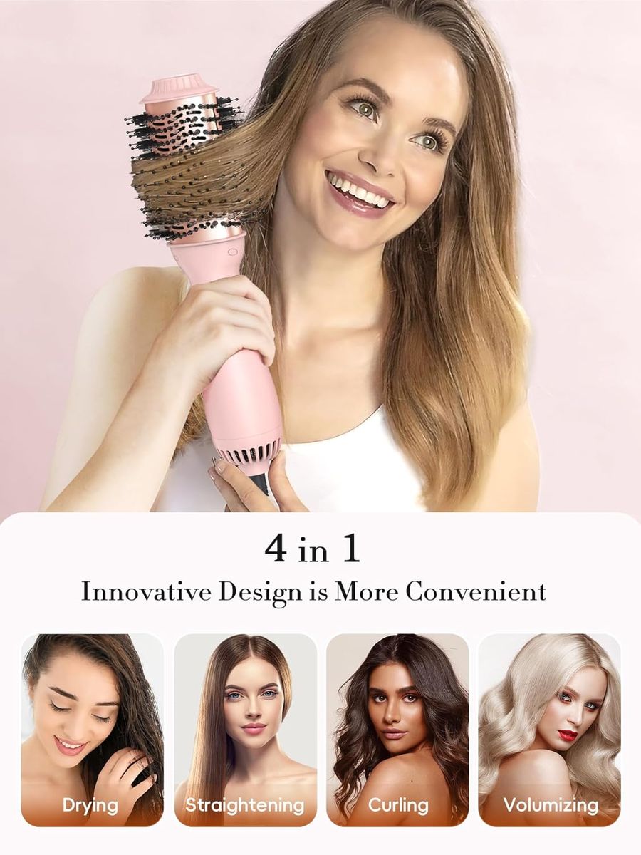 LANDOT Hair Blow Dryer Brush: One-Step Volumizer & Styler
