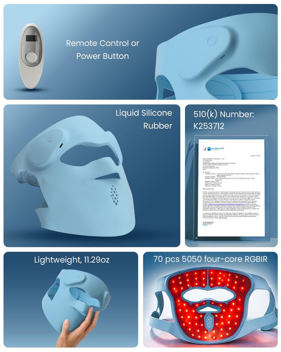 MISFANS Jorking FDA-Cleared Red Light Therapy Mask